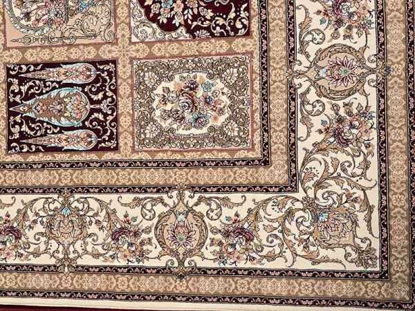 فرش ماشینی مدرن سیزان کاشان - کد رستا 12847 C