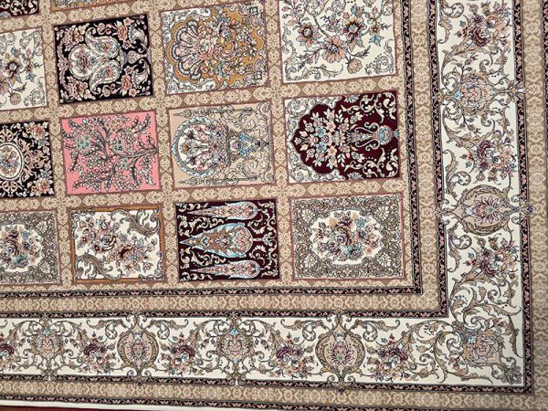فرش ماشینی مدرن سیزان کاشان - کد رستا 12847 C