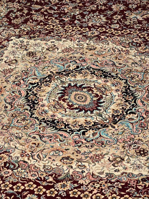 فرش ماشینی مدرن سیزان کاشان - کد رستا 12855 t