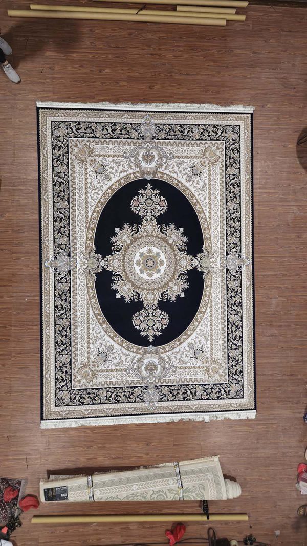 فرش ماشینی مدرن سیزان کاشان - کد رستا 12864 TK