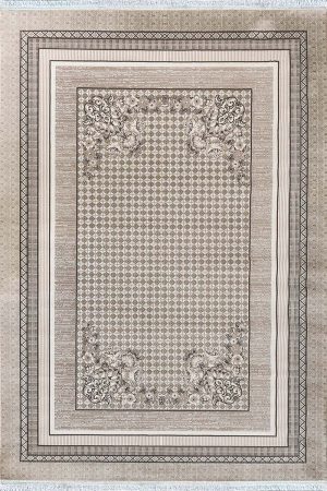 فرش ماشینی مدرن سیزان کاشان - کد روما 42068 kn