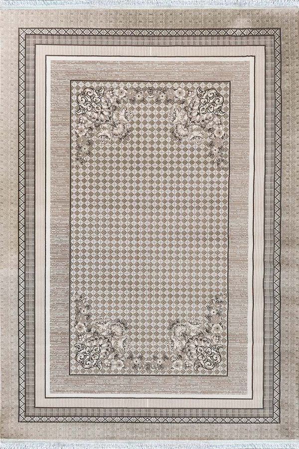 فرش ماشینی مدرن سیزان کاشان - کد روما 42068 kn