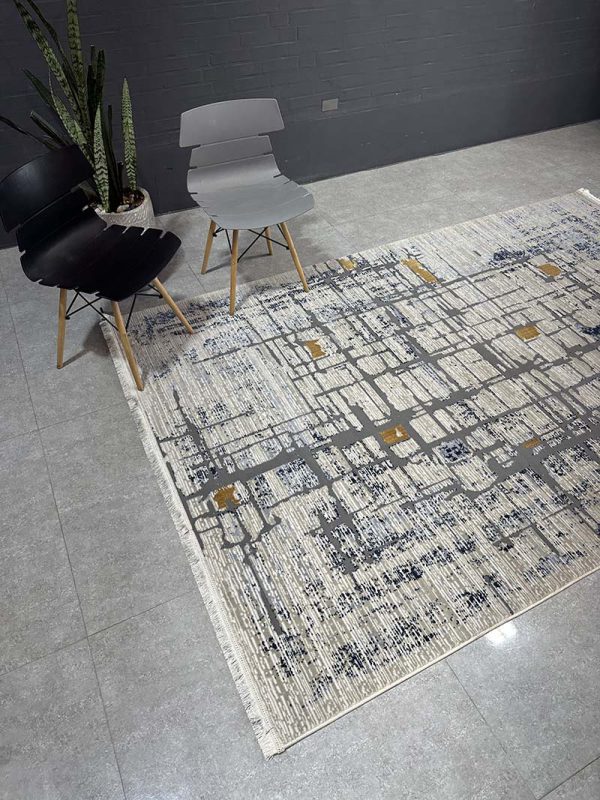 فرش ماشینی مدرن سیزان کاشان - کد روما 42027 sb - Image 2