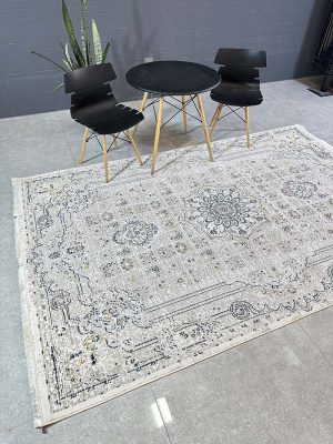 فرش ماشینی مدرن سیزان کاشان – کد روما 42048 sb