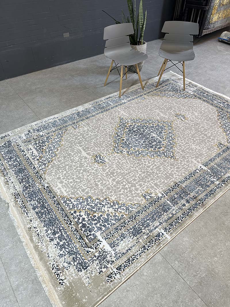 فرش ماشینی مدرن سیزان کاشان - کد روما 42050 sb - Image 3