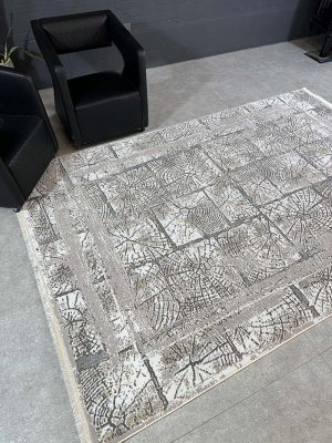 فرش ماشینی مدرن سیزان کاشان – کد روما 42052 kh