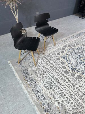 فرش ماشینی مدرن سیزان کاشان – کد روما 42042 ks