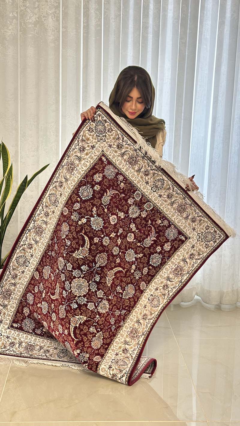 فرش ماشینی مدرن سیزان کاشان - کد رستا 12820 L
