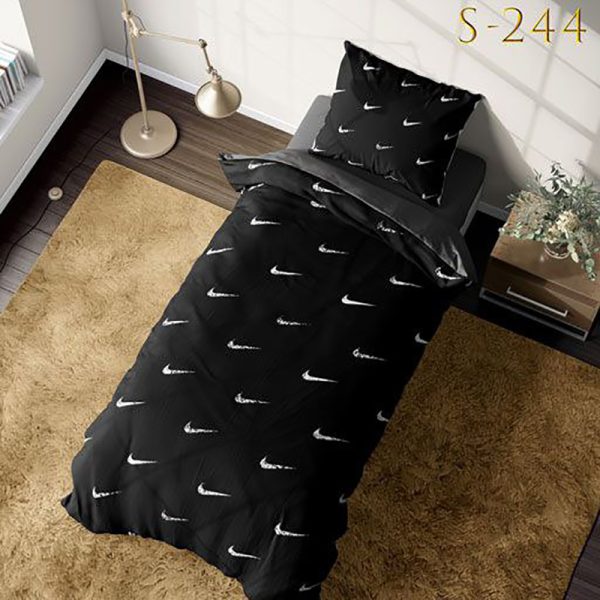 روتختی سه بعدی کتان مخمل مدیترانه ای طرح نایک اسپورت - کد S-244
