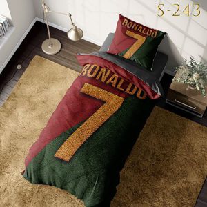 روتختی سه بعدی کتان مخمل مدیترانه ای طرح رونالدو - کد S-243