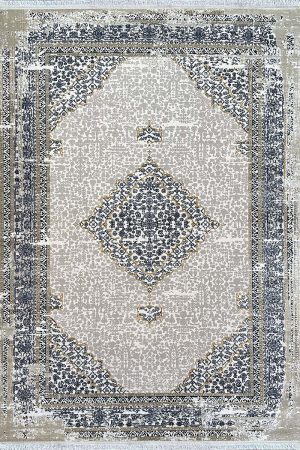 فرش ماشینی مدرن سیزان کاشان - کد روما 42050 sb