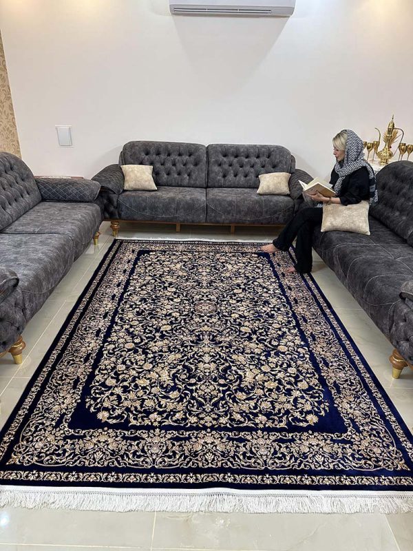 فرش ماشینی مدرن سیزان کاشان - کد رستا 12827st