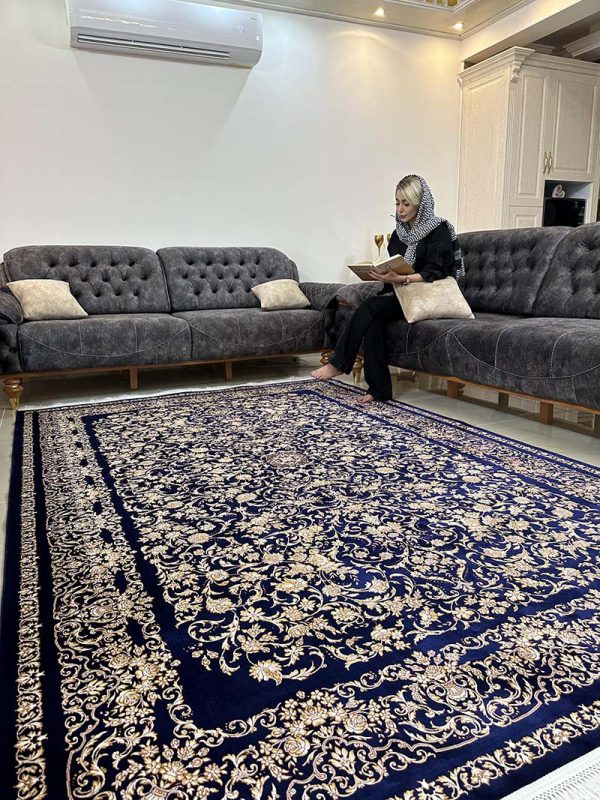 فرش ماشینی مدرن سیزان کاشان - کد رستا 12827st
