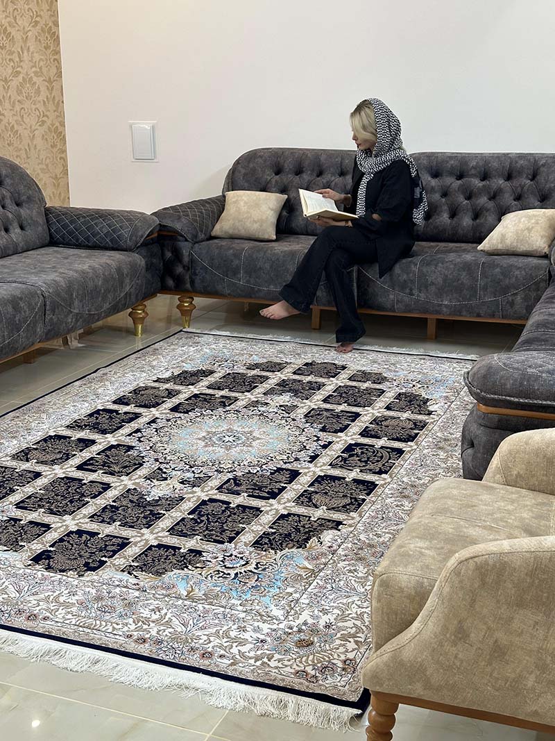 فرش ماشینی مدرن سیزان کاشان - کد رستا 12823 s - Image 2