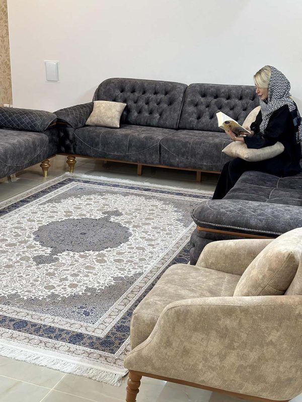 فرش ماشینی مدرن سیزان کاشان - کد رستا 12830ka