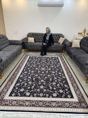 فرش ماشینی مدرن سیزان کاشان – کد رستا 12820 sl