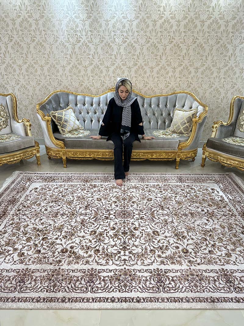 فرش ماشینی مدرن سیزان کاشان - کد رستا 12827  kt - Image 2
