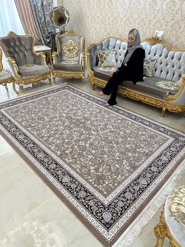 فرش ماشینی مدرن سیزان کاشان - کد رستا 12820 cs