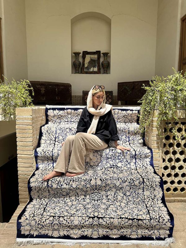 فرش ماشینی مدرن سیزان کاشان - کد رستا 12838 s