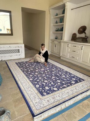 فرش ماشینی مدرن سیزان کاشان – کد رستا 12820 s