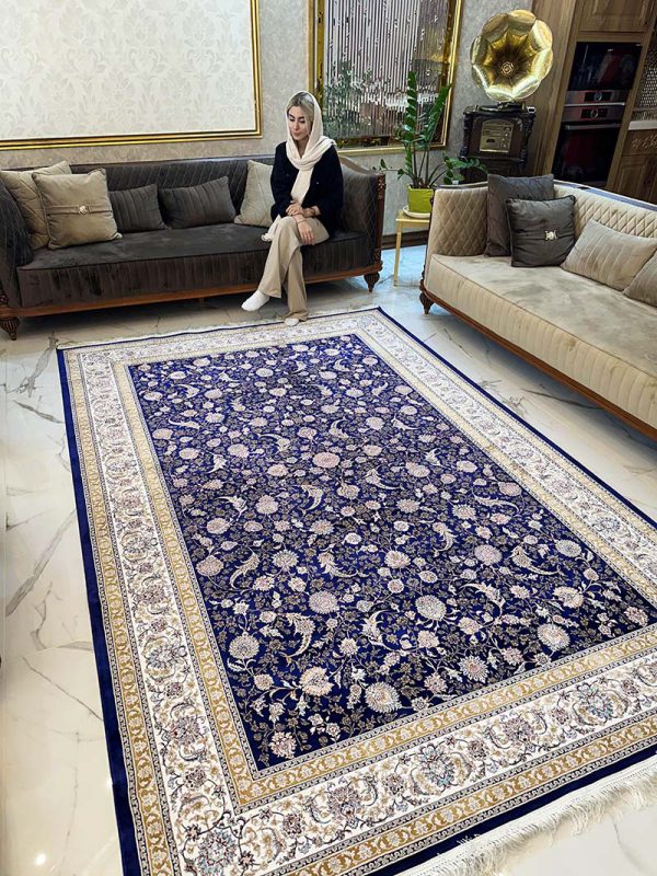 فرش ماشینی مدرن سیزان کاشان - کد رستا 12820 s