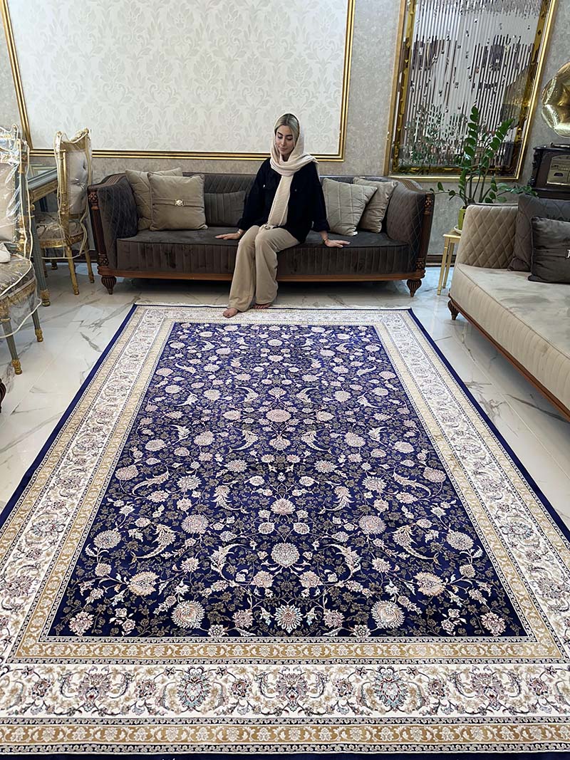 فرش ماشینی مدرن سیزان کاشان - کد رستا 12820 s