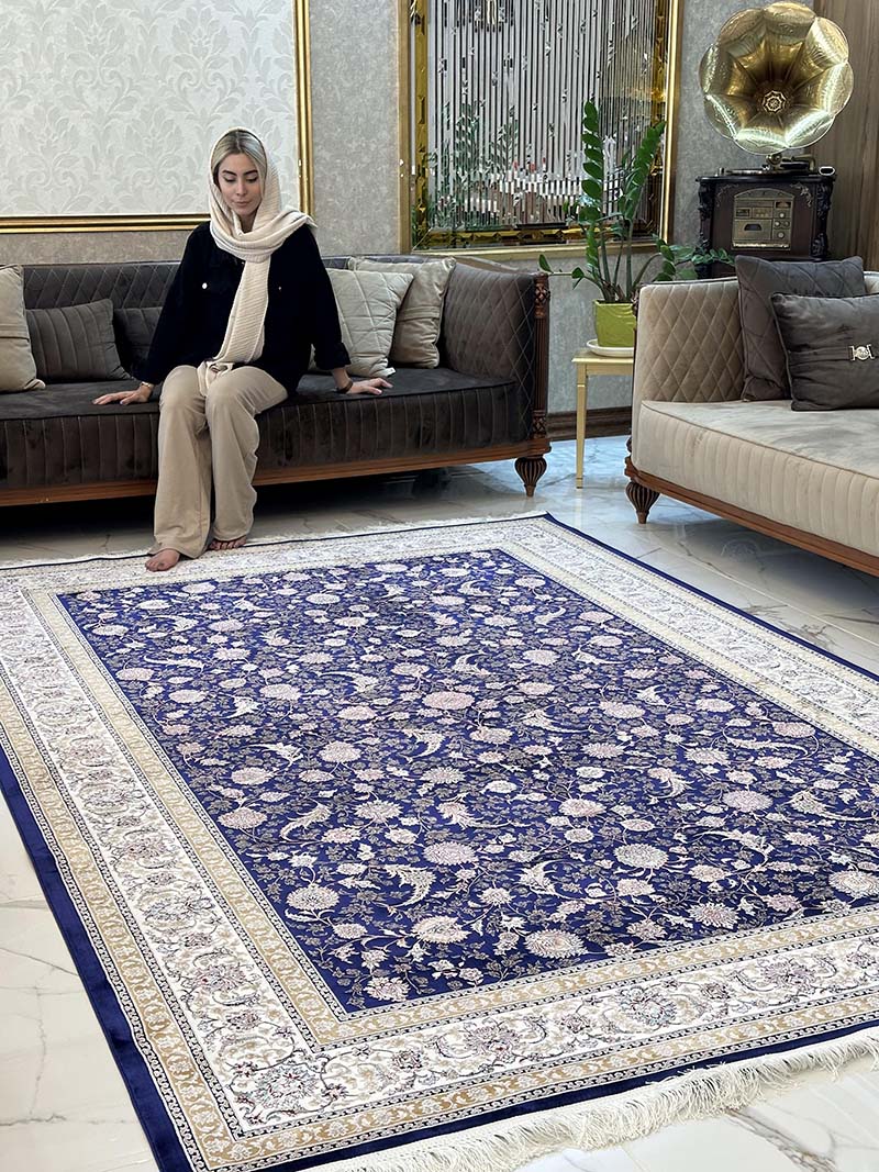 فرش ماشینی مدرن سیزان کاشان - کد رستا 12820 s