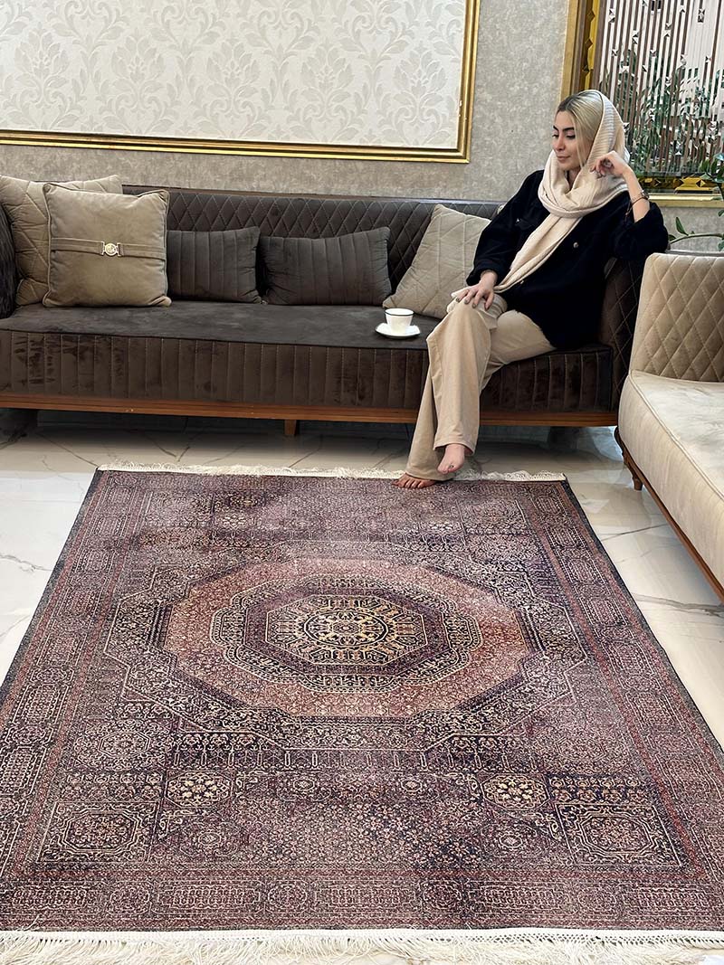 فرش ماشینی مدرن سیزان کاشان - کد رستا 12829 S