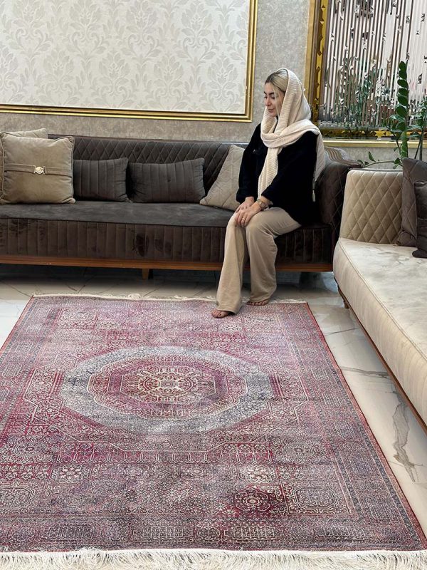 فرش ماشینی مدرن سیزان کاشان - کد رستا 12829 L