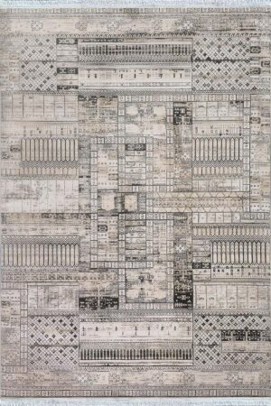 فرش ماشینی مدرن سیزان کاشان - کد کالیفرنیا 12403 ZB