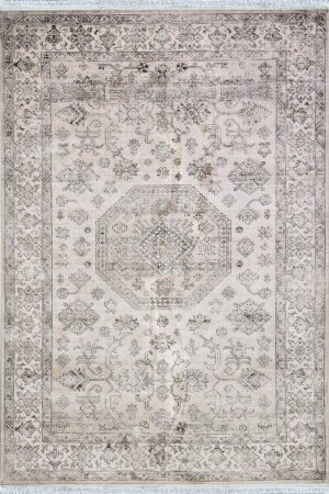 فرش ماشینی مدرن سیزان کاشان - کد کالیفرنیا 12404 NB