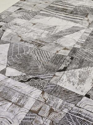 فرش ماشینی مدرن سیزان کاشان – کد کالیفرنیا 12414 ZN