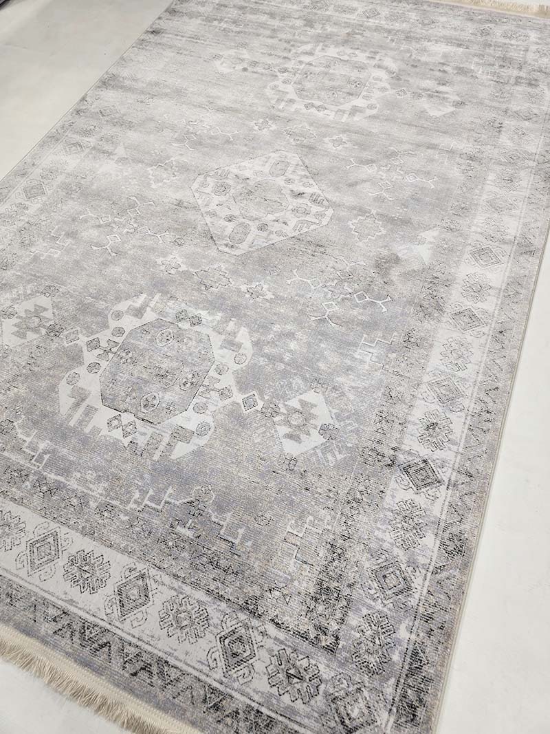 فرش ماشینی مدرن سیزان کاشان - کد کالیفرنیا 12431 kn