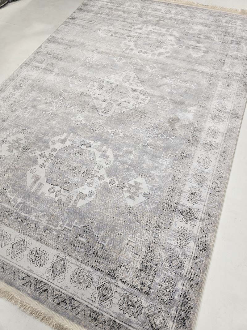 فرش ماشینی مدرن سیزان کاشان - کد کالیفرنیا 12431 kn