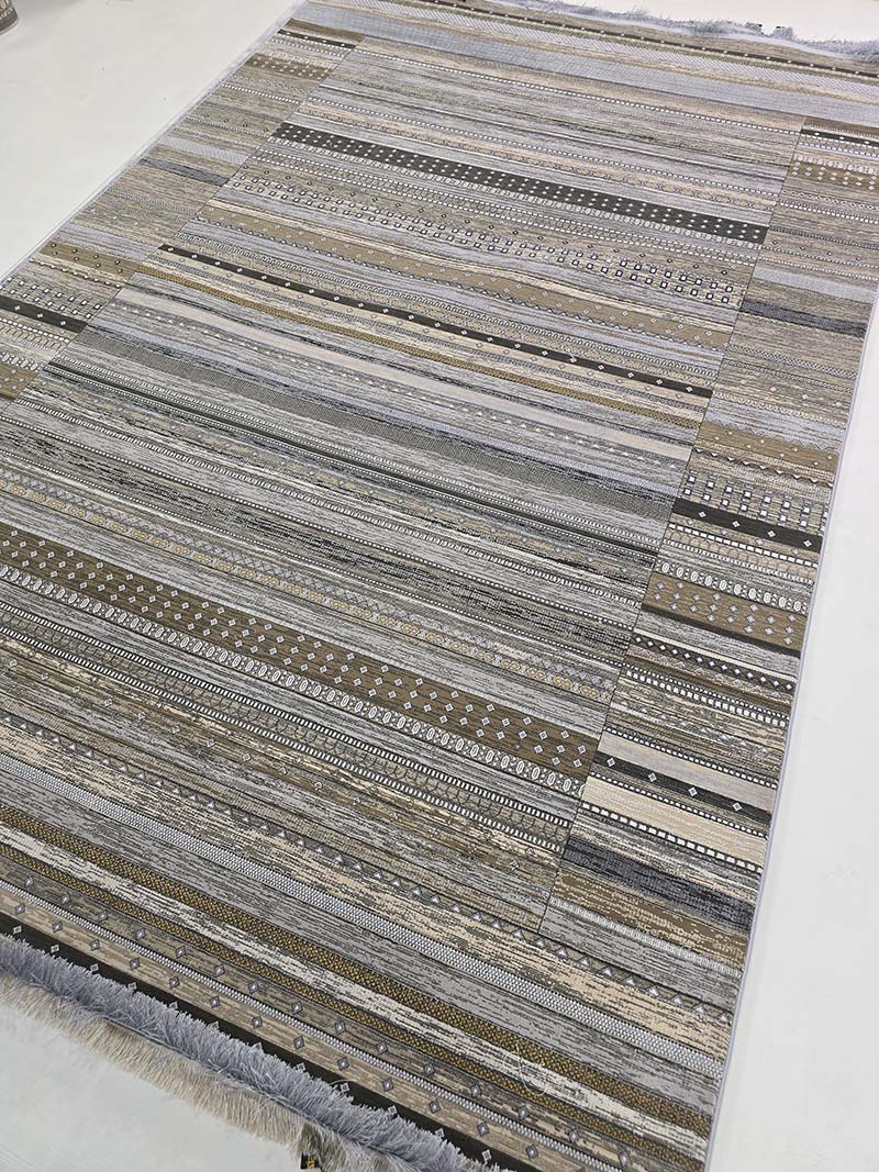 فرش ماشینی مدرن سیزان کاشان - کد کالیفرنیا 12400 CN