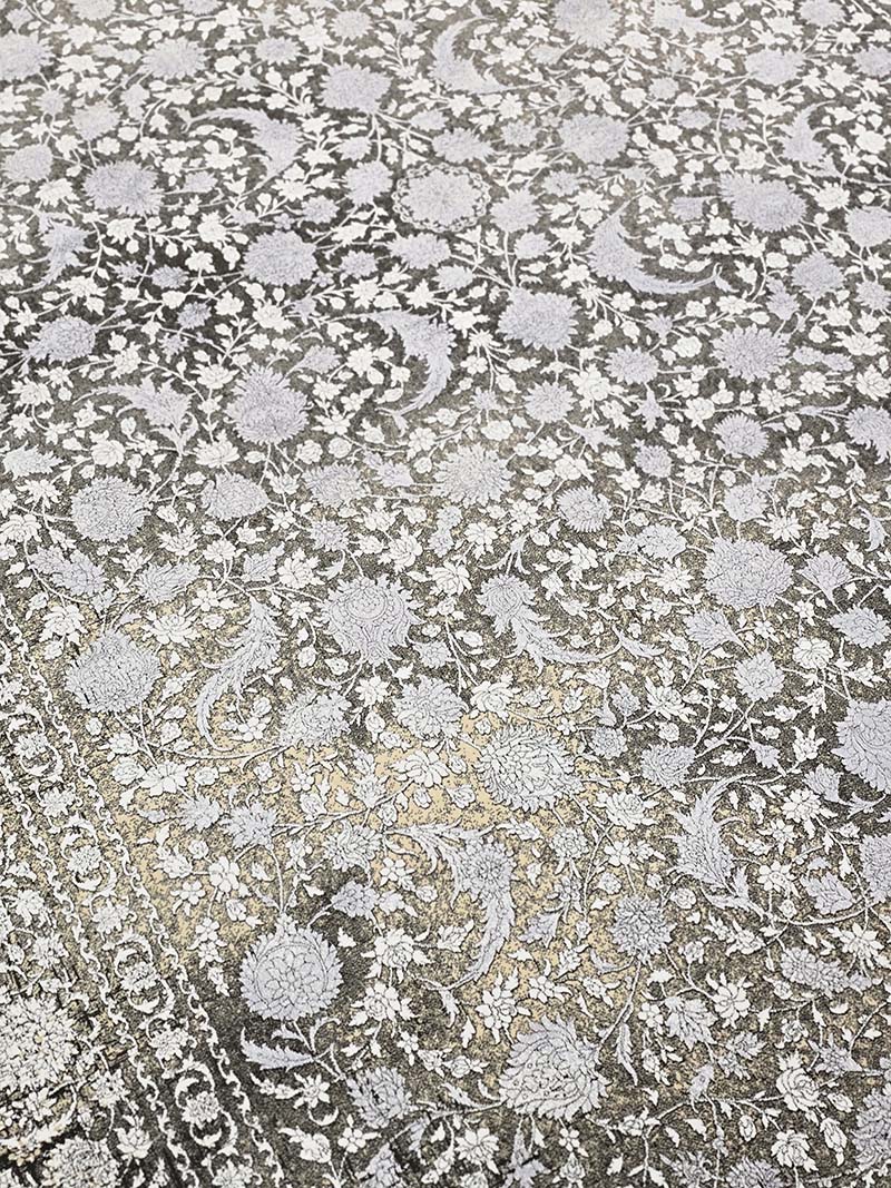 فرش ماشینی مدرن سیزان کاشان - کد کالیفرنیا 12425 ZB