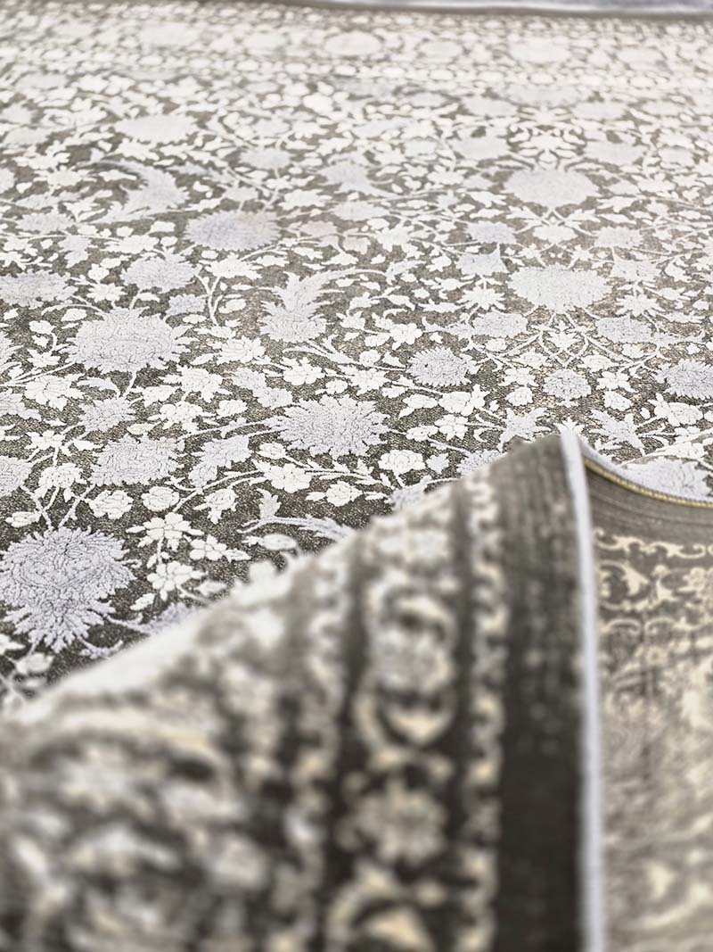 فرش ماشینی مدرن سیزان کاشان - کد کالیفرنیا 12425 ZB