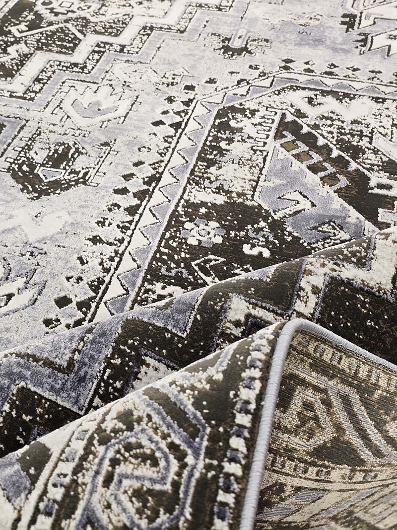 فرش ماشینی مدرن سیزان کاشان - کد کالیفرنیا 12418 ZN