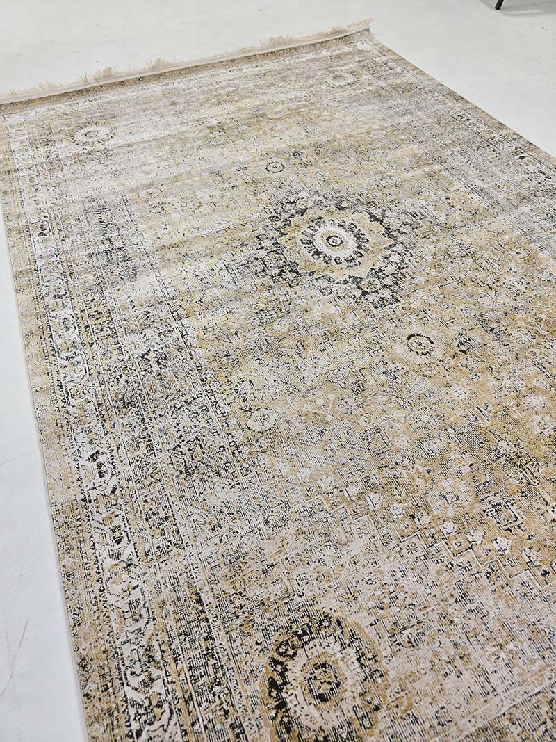 فرش ماشینی مدرن سیزان کاشان - کد کالیفرنیا 12433 bt