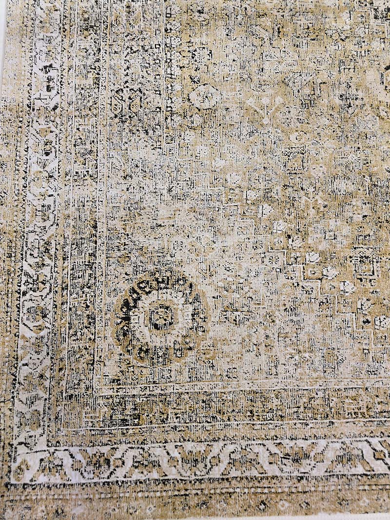 فرش ماشینی مدرن سیزان کاشان - کد کالیفرنیا 12433 bt