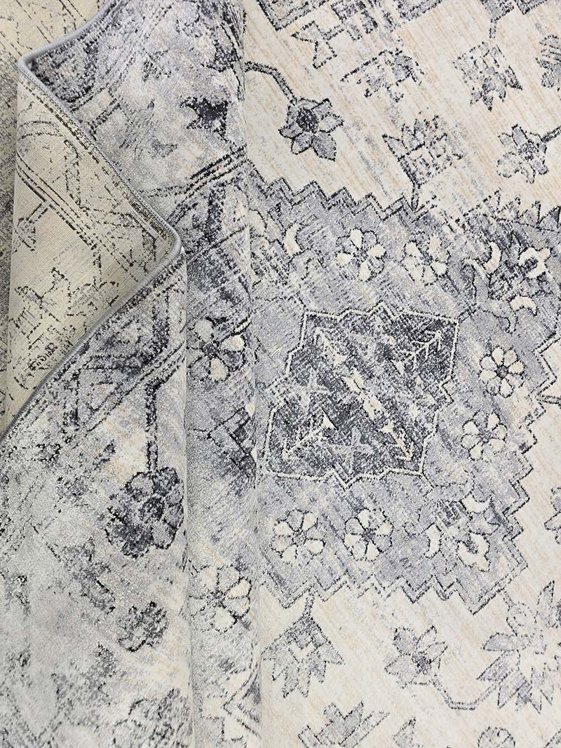 فرش ماشینی مدرن سیزان کاشان - کد کالیفرنیا 12429 kn