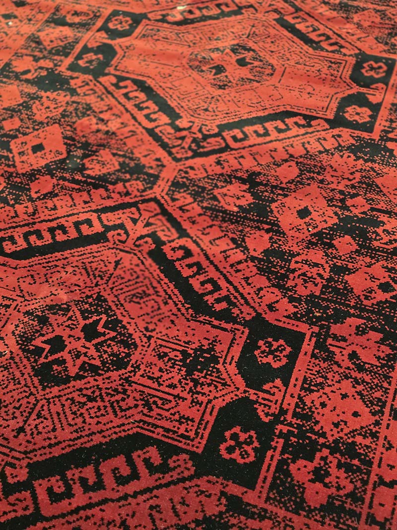 فرش ماشینی مدرن سیزان کاشان - کد کهن 43050 Ls