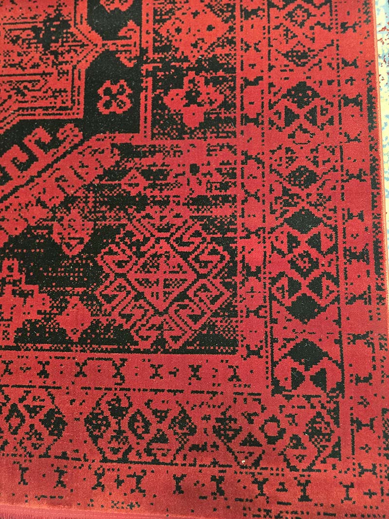 فرش ماشینی مدرن سیزان کاشان - کد کهن 43050 Ls