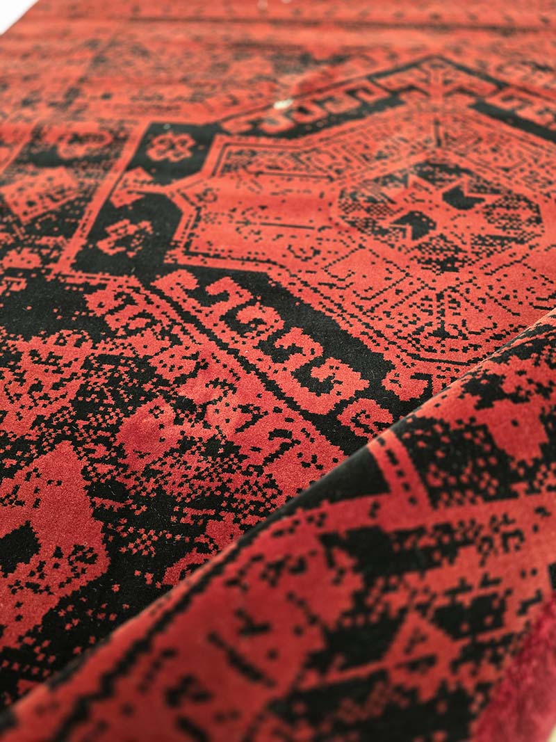 فرش ماشینی مدرن سیزان کاشان - کد کهن 43050 Ls