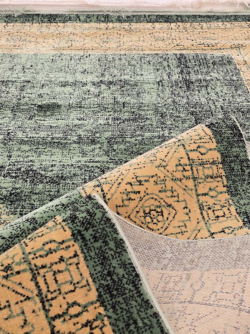 فرش ماشینی مدرن سیزان کاشان - کد کهن 43005 GT