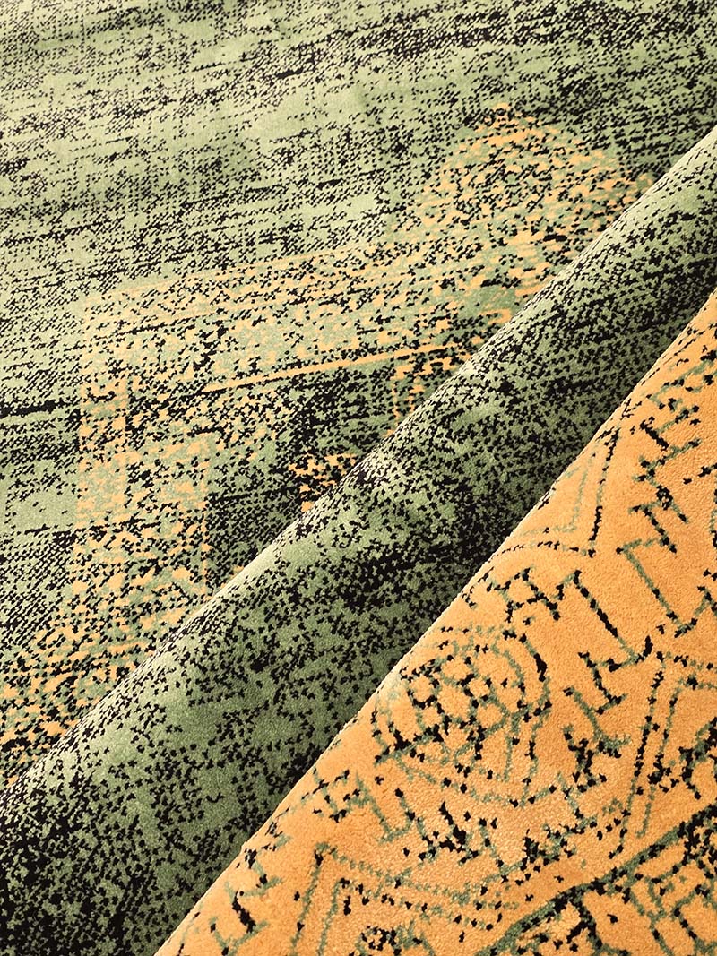 فرش ماشینی مدرن سیزان کاشان - کد کهن 43005 GT