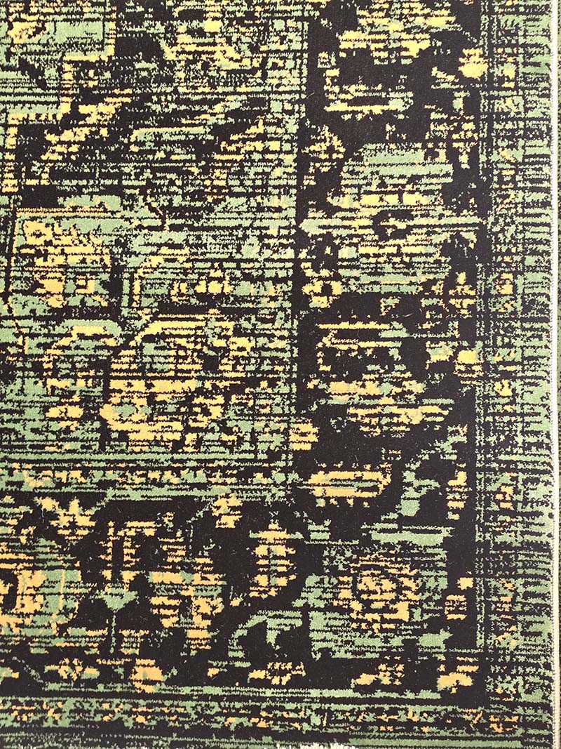 فرش ماشینی مدرن سیزان کاشان - کد کهن 43008 gs