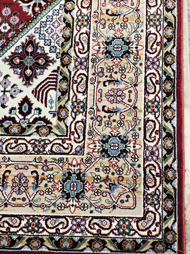 فرش ماشینی مدرن سیزان کاشان - کد کهن 43050 Ls