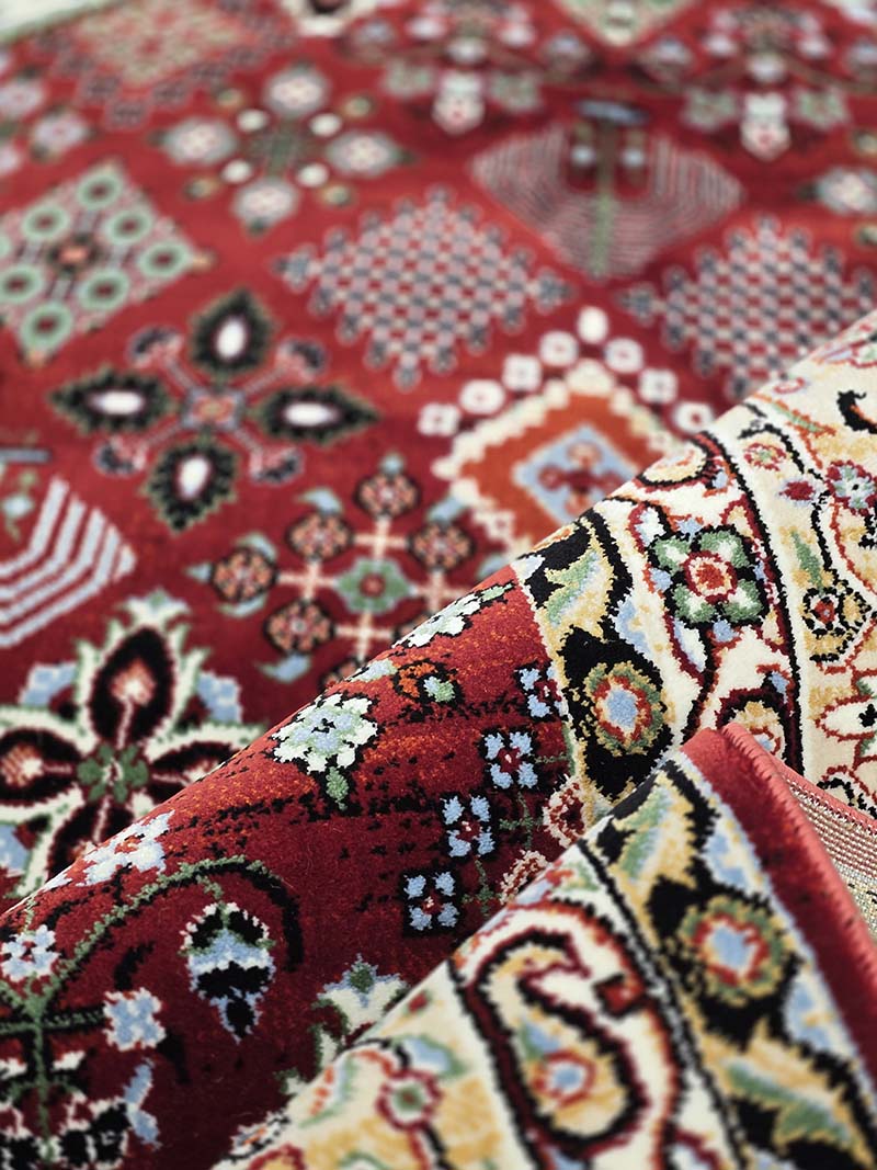 فرش ماشینی مدرن سیزان کاشان - کد کهن 43050 Ls