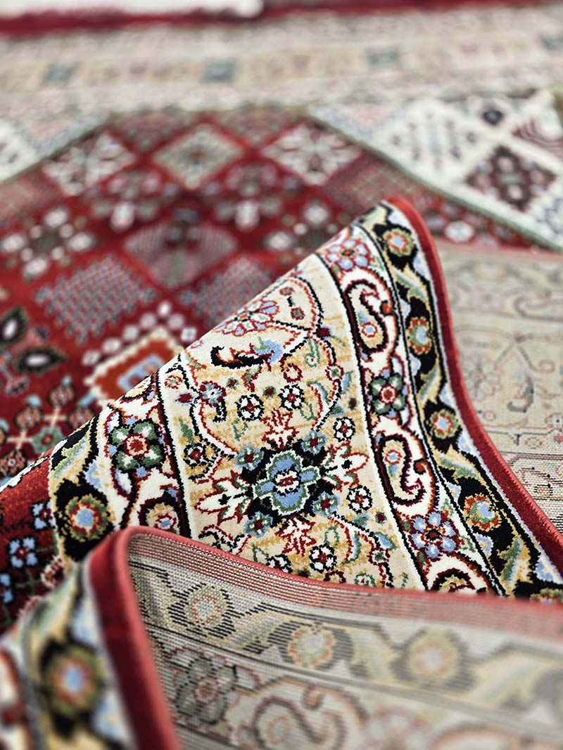 فرش ماشینی مدرن سیزان کاشان - کد کهن 43050 Ls